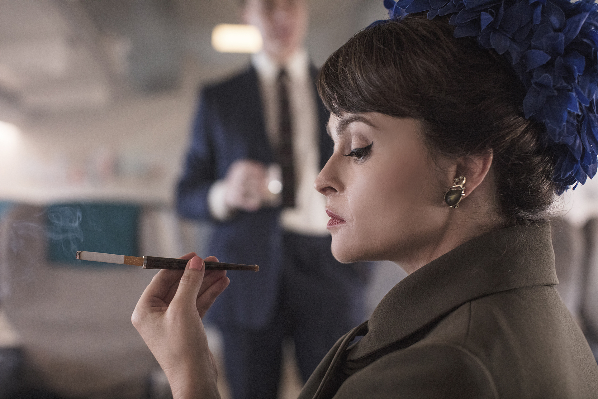 Helena Bonham Carter en la piel de la Princesa Margarita en la serie The Crown (Sophie Mutevelian / Netflix)