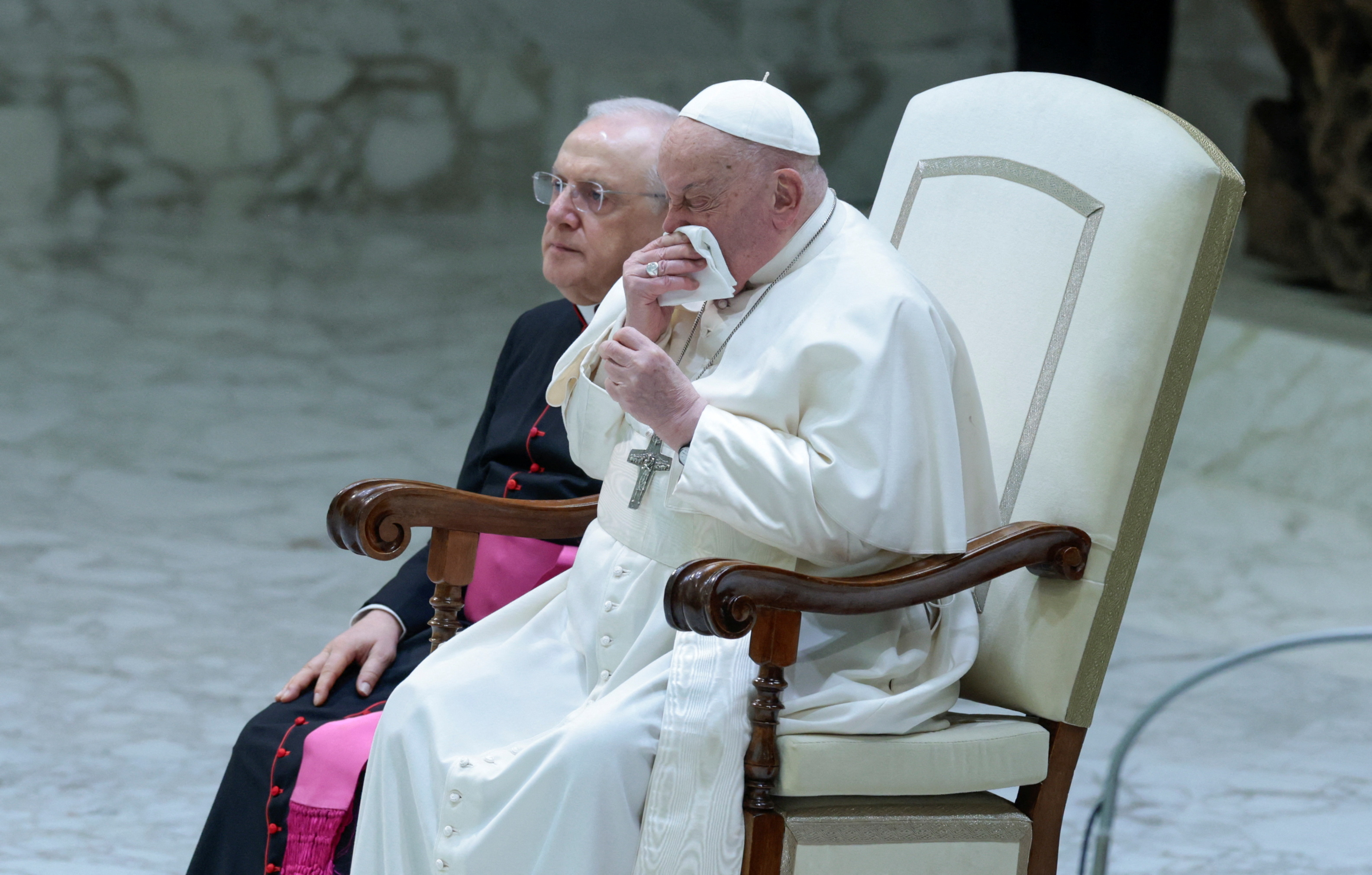 Un nuevo problema de salud le impidió al papa Francisco leer su catequesis durante la audiencia general