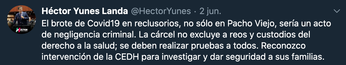 Héctor Yunes Landa Foto: Twitter / @HectorYunes