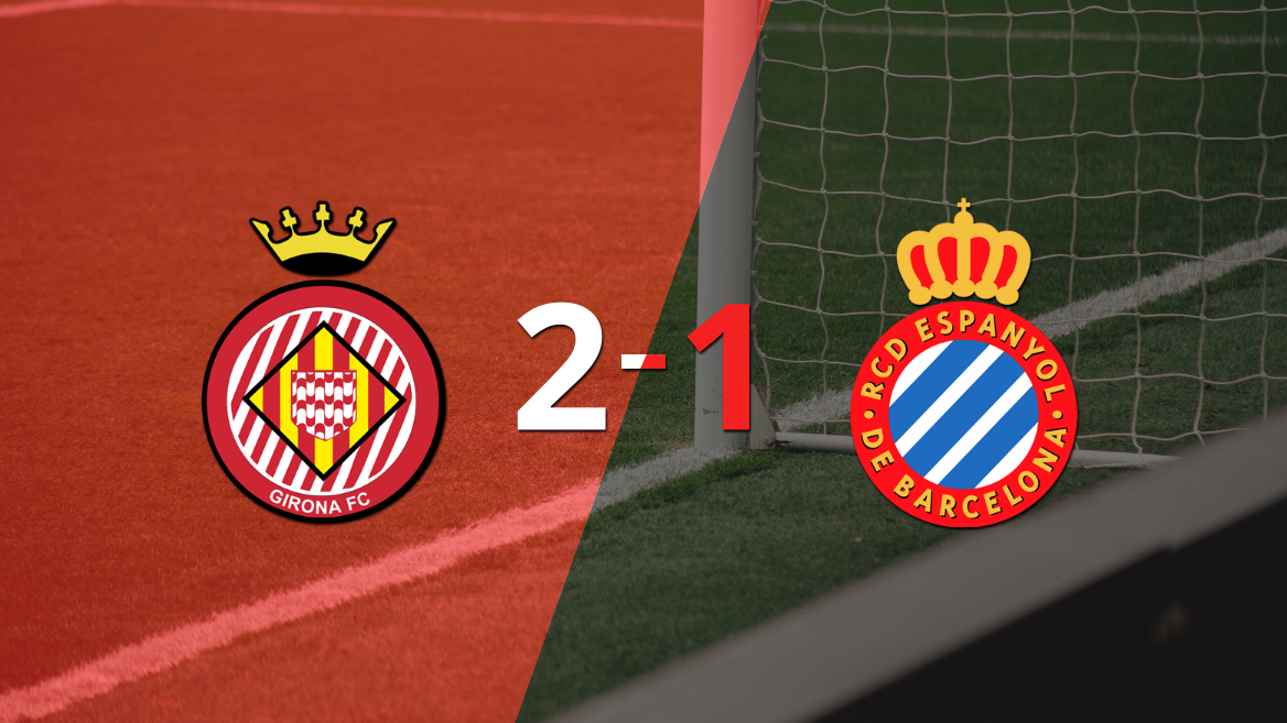 Girona logra 3 puntos al vencer de local a Espanyol 2-1