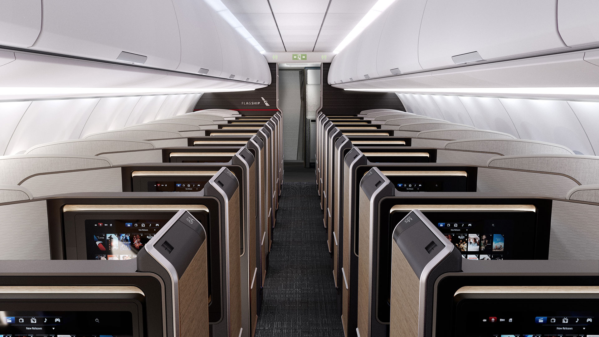 The airbus a321xlr will have 20 flagship suite seats when delivered in 2024 (photo: american airlines)