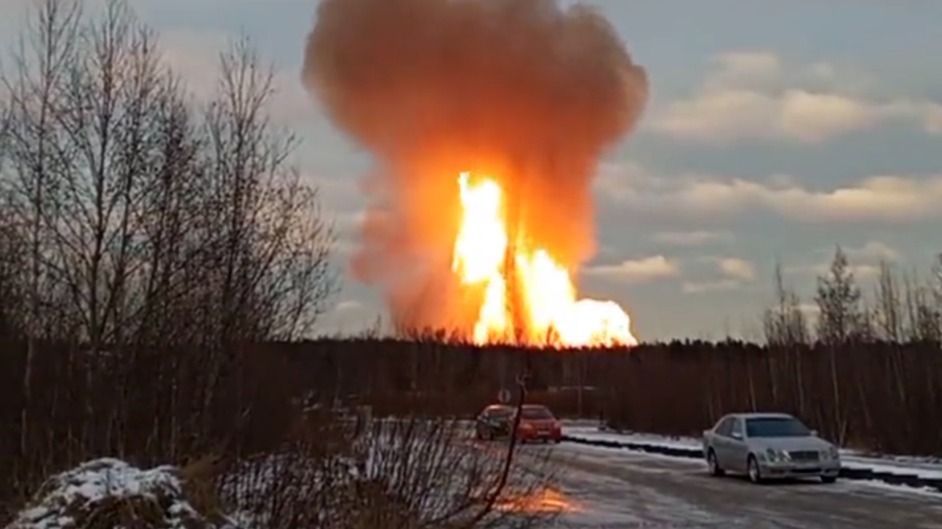 La explosión en un gasoducto a las afueras de San Petersburgo 
