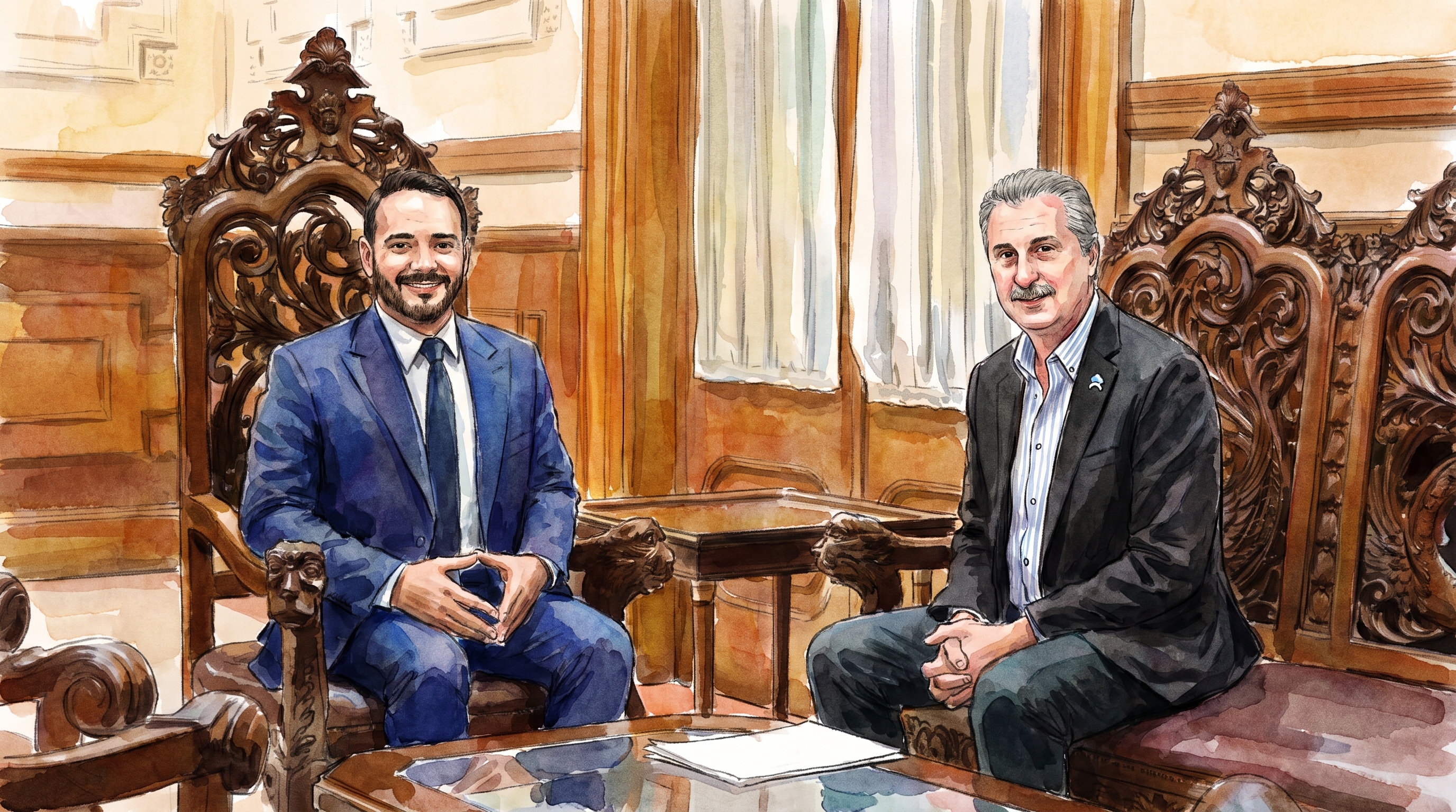 Los gobernadores de Misiones y Corrientes pusieron la reforma pol&iacute;tica y el reclamo de obras en sus agendas