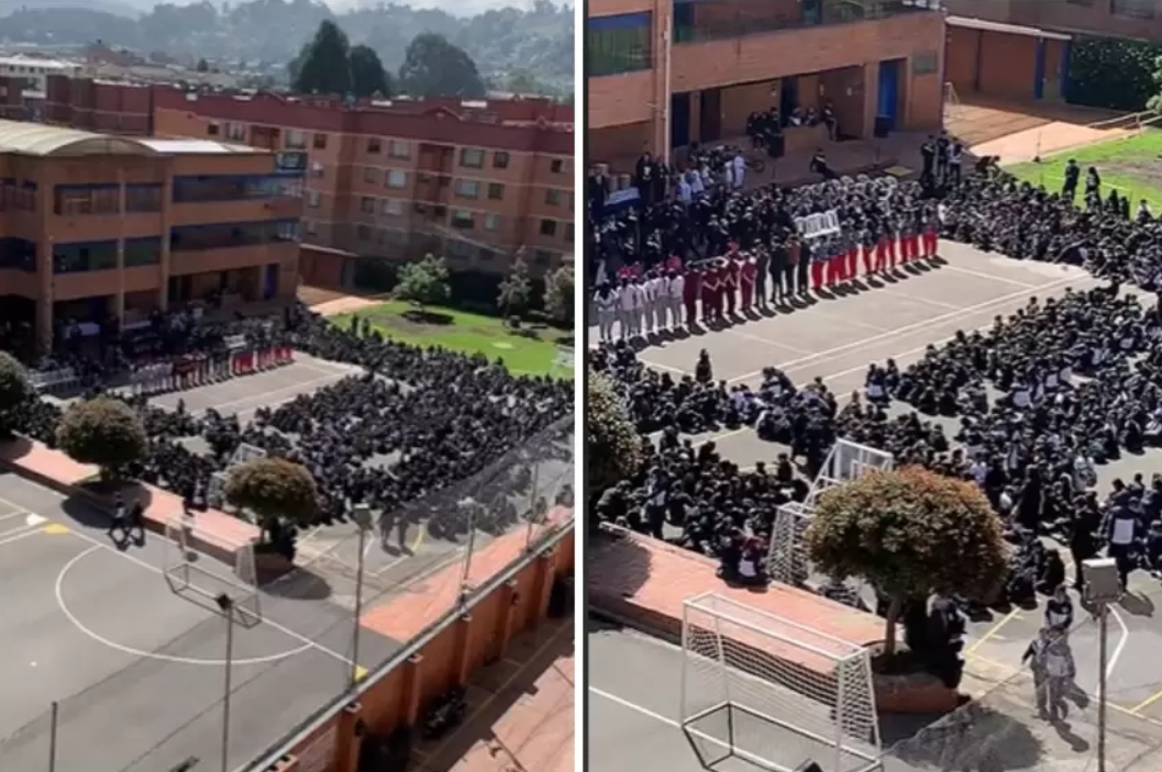 Por qué un reconocido colegio privado en Bogotá tuvo a sus alumnos más de dos horas bajo el sol
