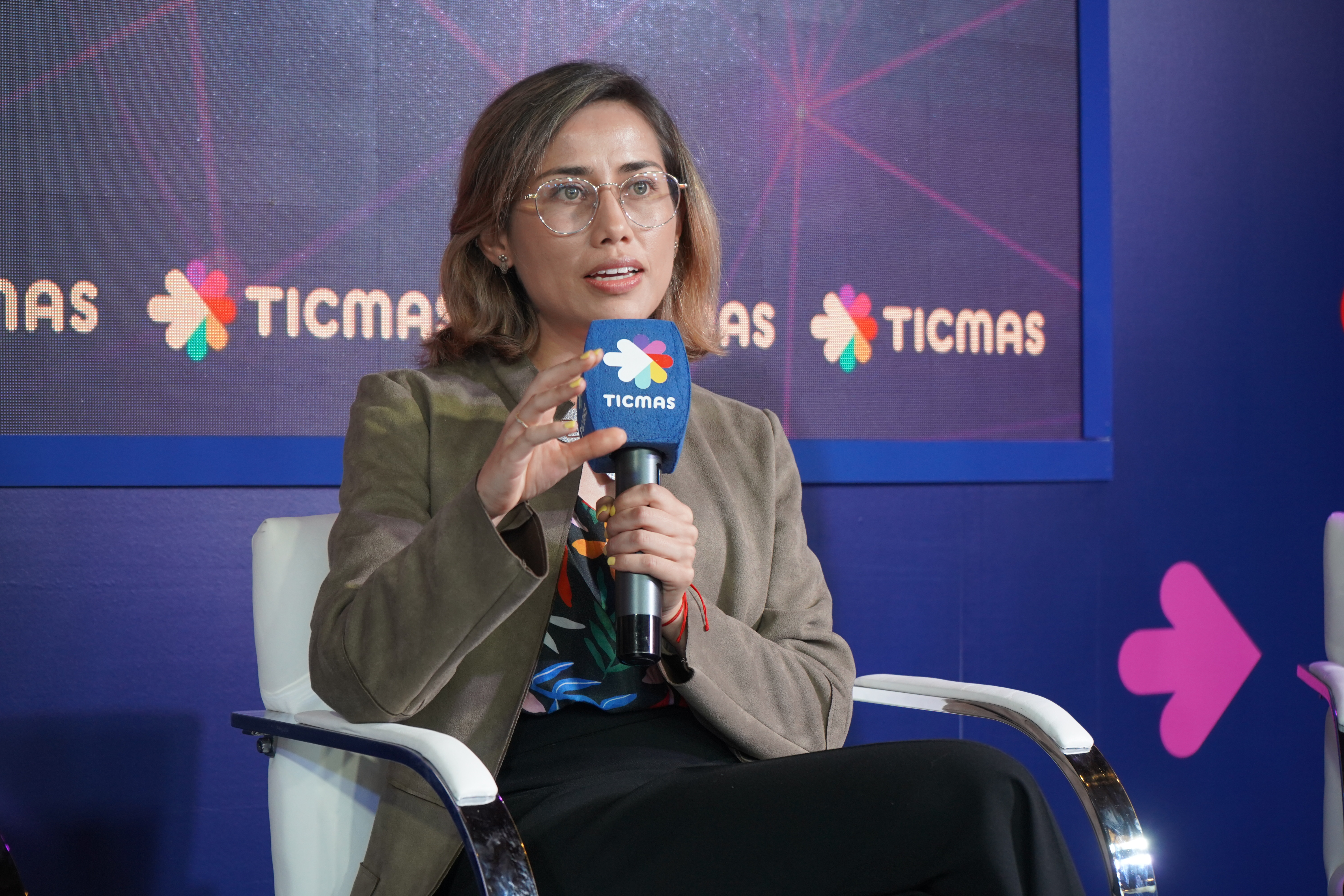 Ana Medina, líder de Enseña por Colombia (foto: Agustín Brashich)