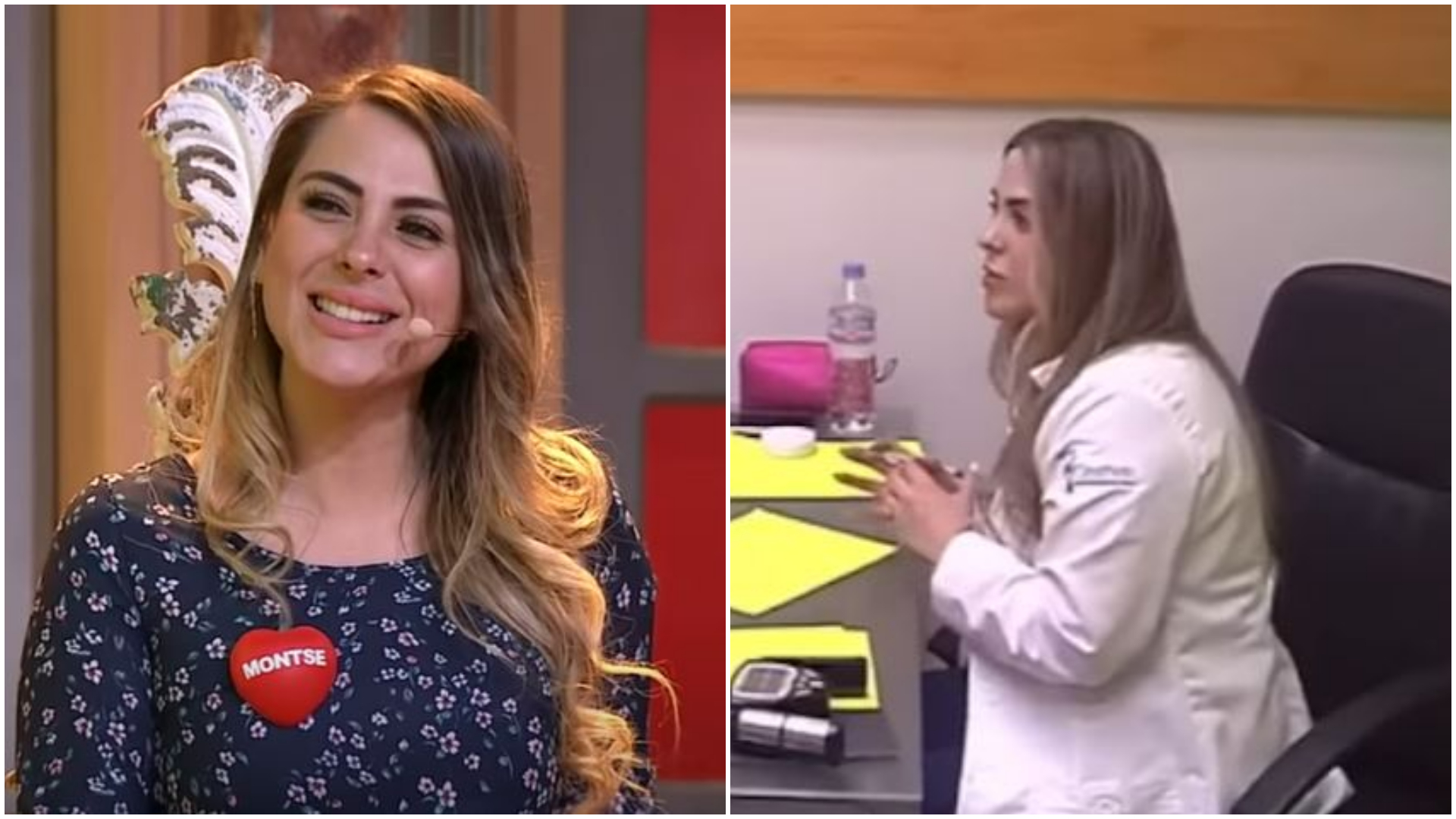 Montserrat Barojas en Enamorándonos y en La Academia. (Captura YouTube: La Academia, Enamorándonos)