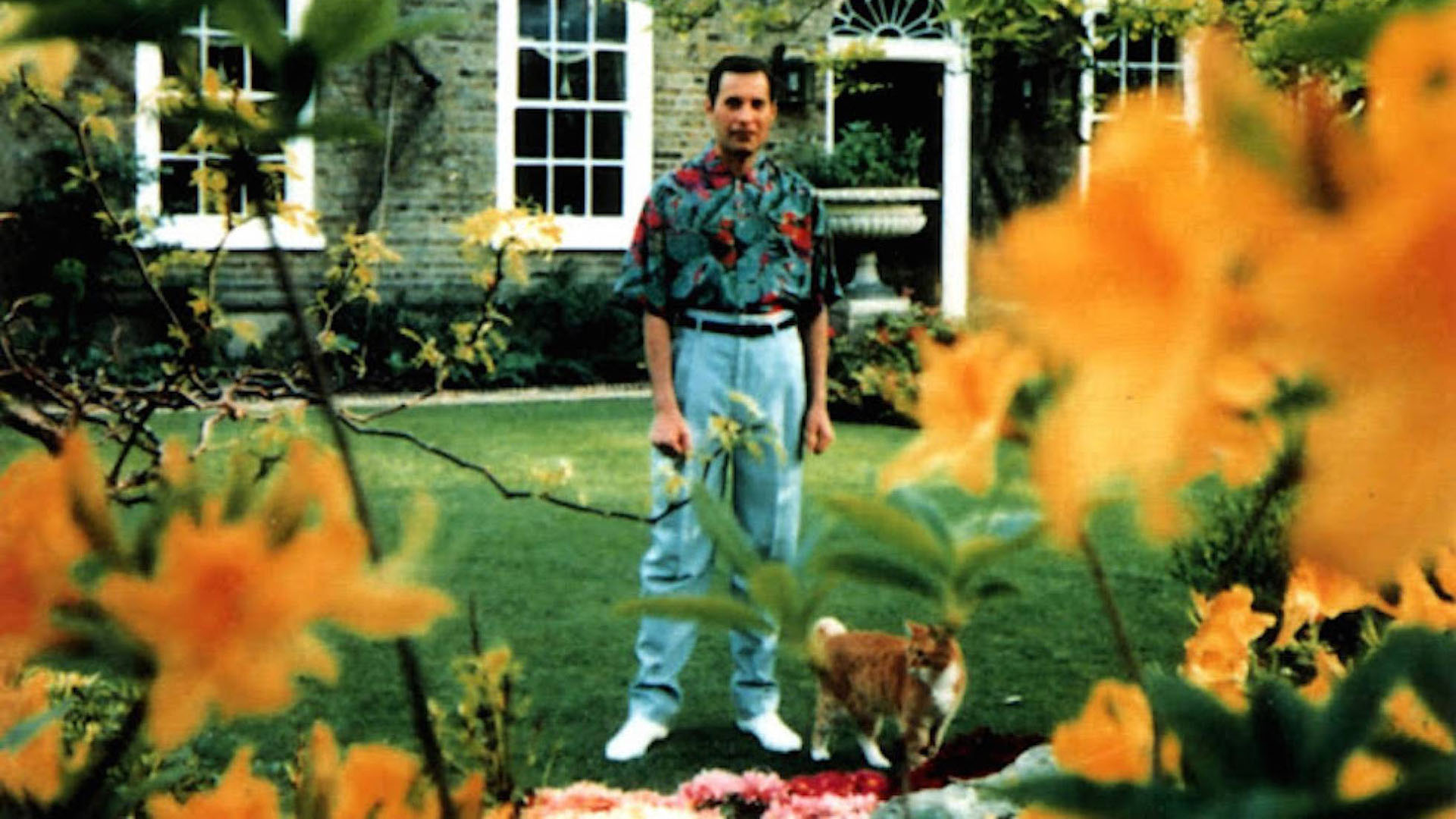 La última foto en su jardín que le tomó su pareja Jim Hutton (Foto: Jim Hutton)