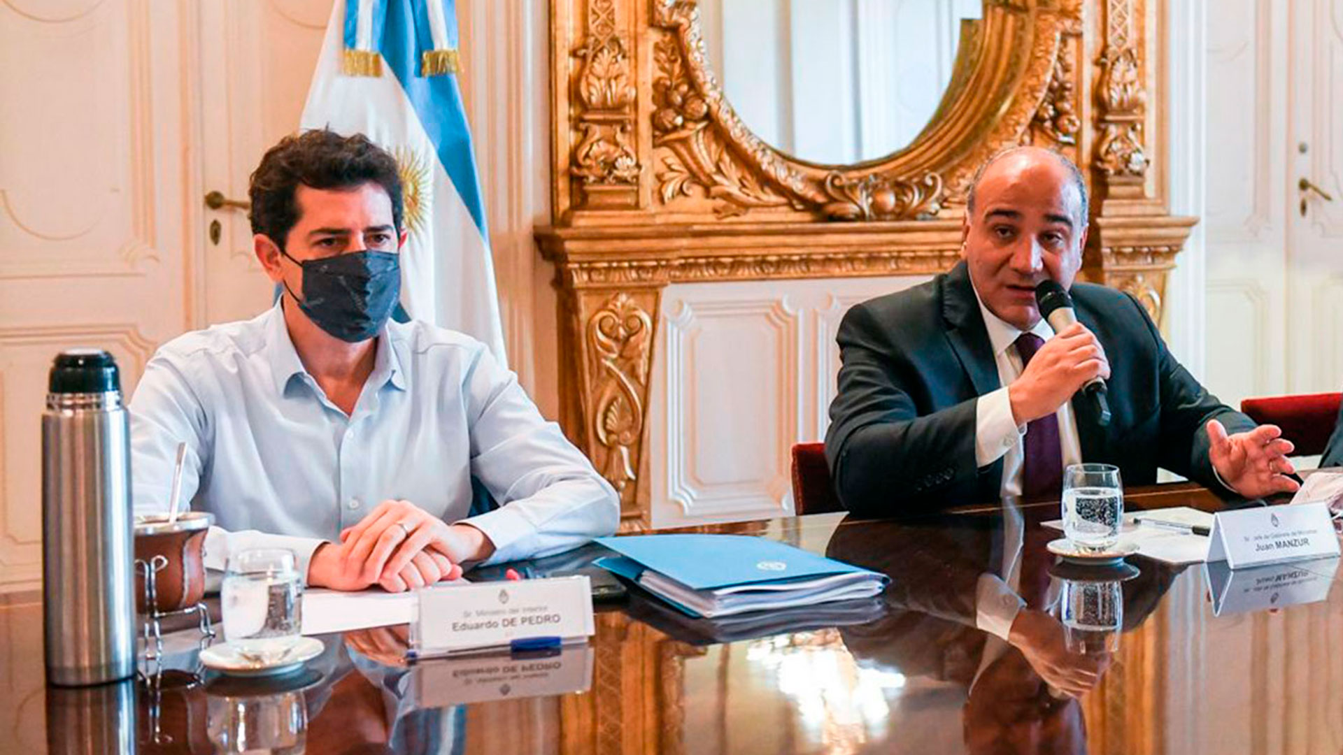 El ministro del Interior, Eduardo "Wado" De Pedro, y el jefe de Gabinete, Juan Manzur, serán dos de los dirigentes que asistirán al acto en Mendoza 
