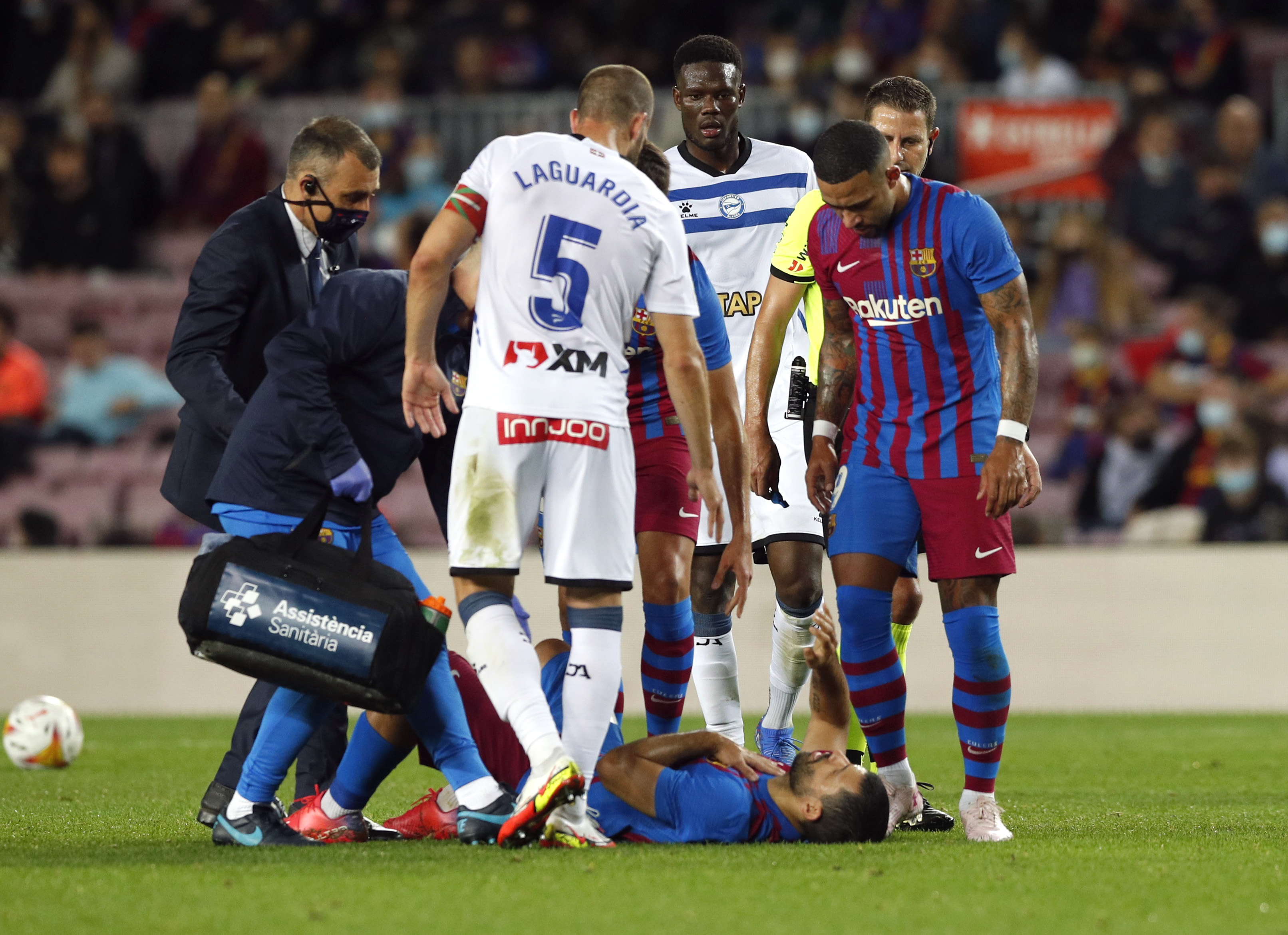 Sergio Agüero sufrió una arritmia cardíaca durante un partido el 30 de octubre del 2021 (Reuters)