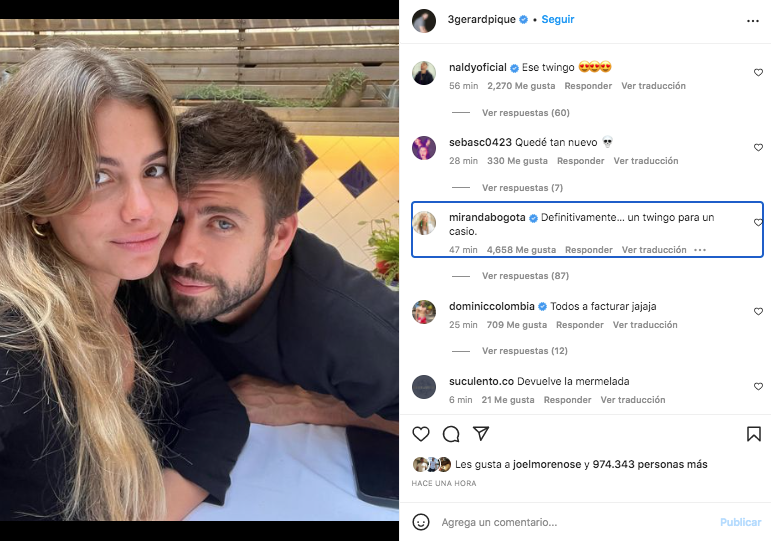 Se conoció la primera fotografía oficial de Gerard Piqué junto a Clara Chía en su cuenta oficial de Instagram. @3gerardpique/Instagram