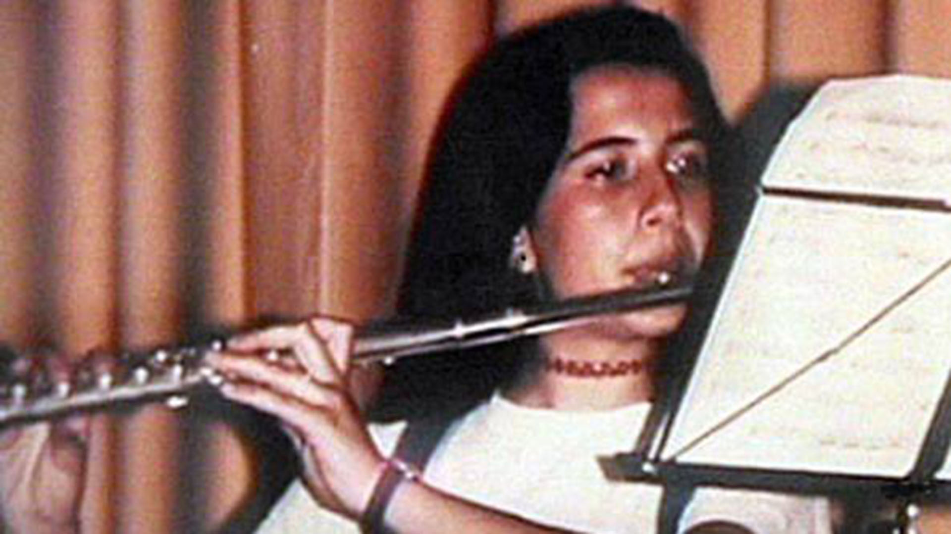 Emanuela Orlandi durante un concierto de flauta