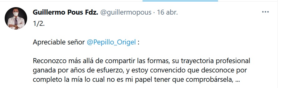 El abogado Guillermo Pous contestó ante las declaraciones de Pepillo Origel (Foto: Captura de pantalla Twitter / @guillermopous)