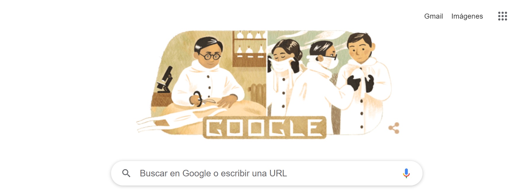 Today's doodle is reminiscent of Wu Lien-teh's birthday