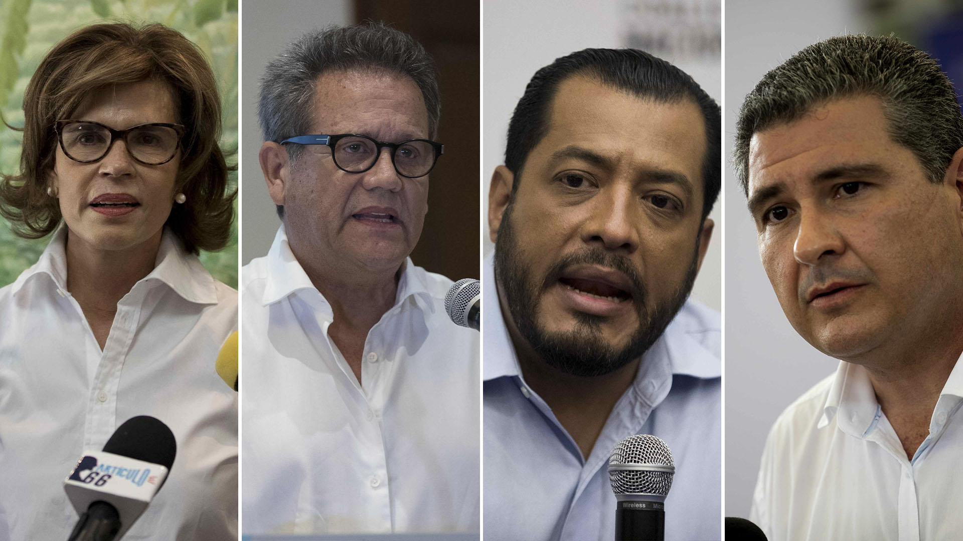 Los candidatos opositores Cristiana Chamorro, Arturo Cruz, Félix Maradiaga Blandon, y Juan Sebastián Chamorro, fueron detenidos por el régimen sandinista