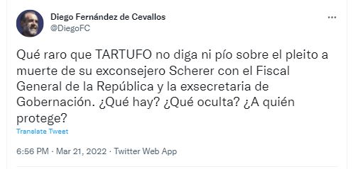 Fernández de Cevallos cuestionó a AMLO por evadir el caso de Julio Scherer:  “¿Qué oculta?” - Infobae