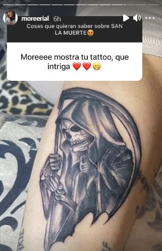 El motivo por el que Morena Rial se tatuó a San La Muerte - Infobae