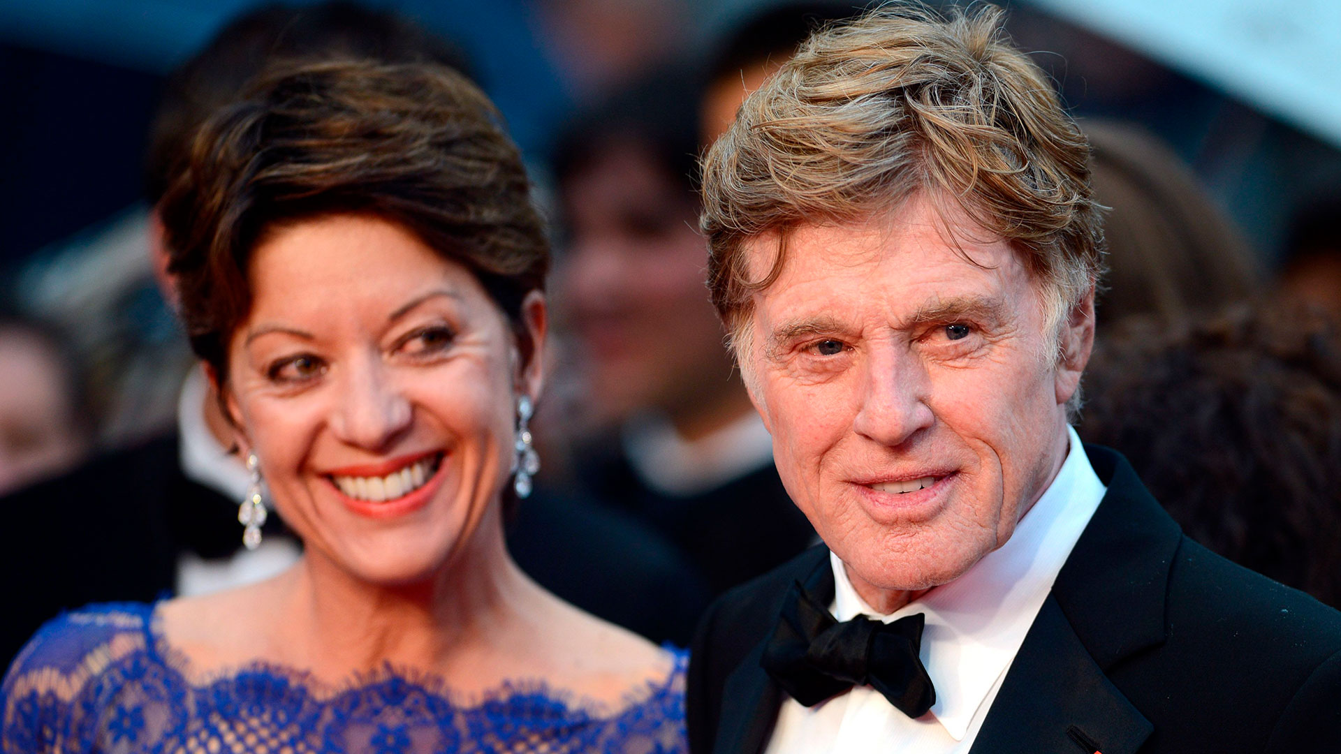 Robert Redford y Sibylle Szaggars en Cannes (2013)