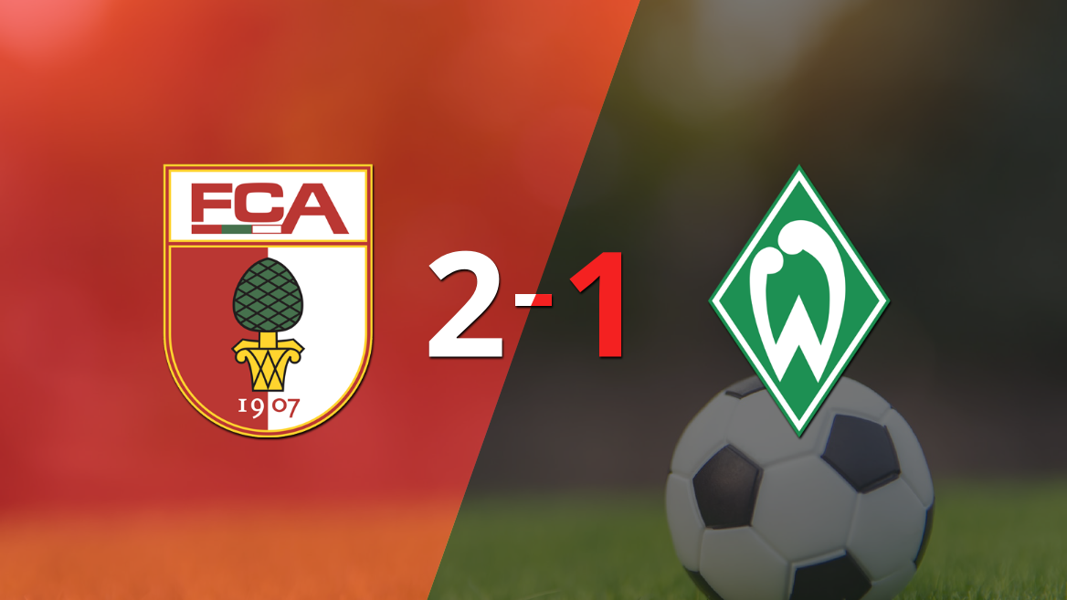 Augsburg le ganó a Werder Bremen en su casa por 2-1