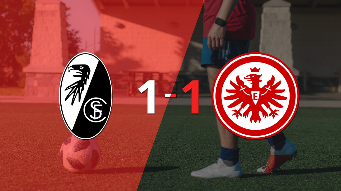 Reparto de puntos en el empate a uno entre Friburgo y Eintracht Frankfurt