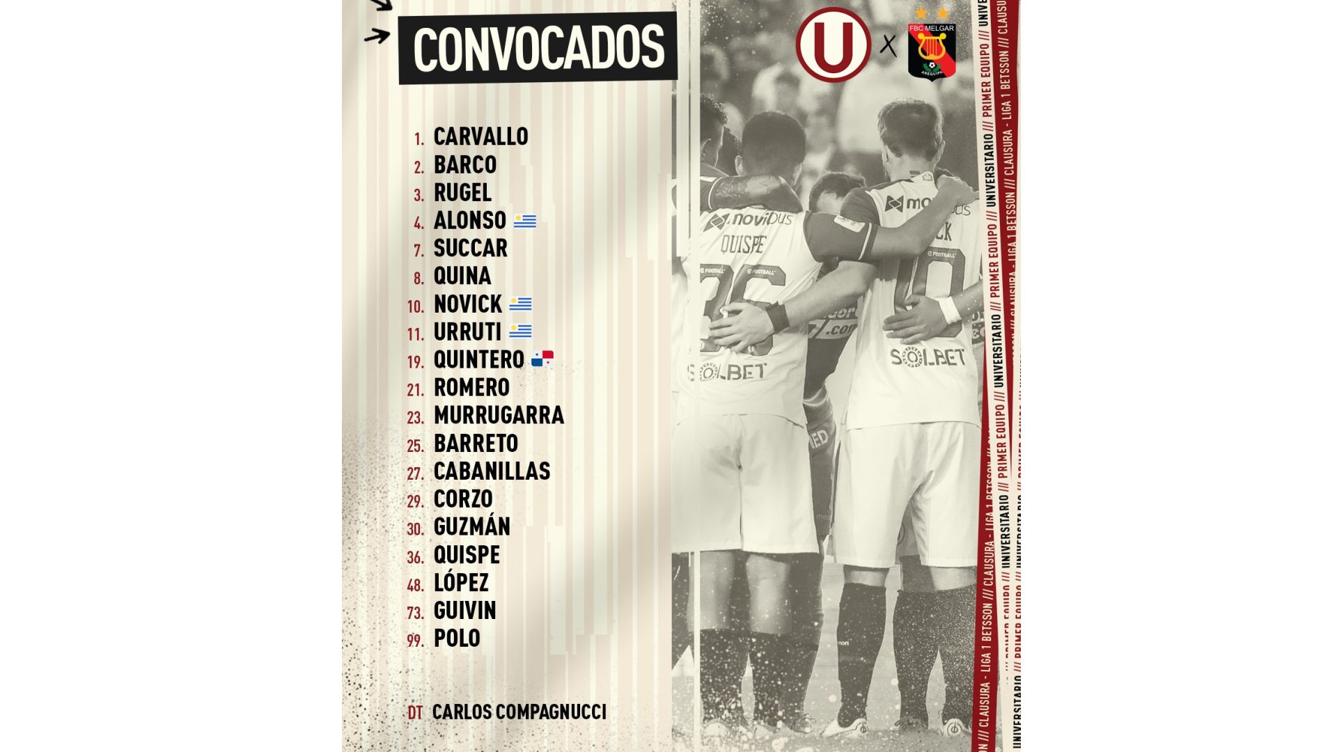 Universitario vs. Melgar HOY EN VIVO Partido secreto para el torneo