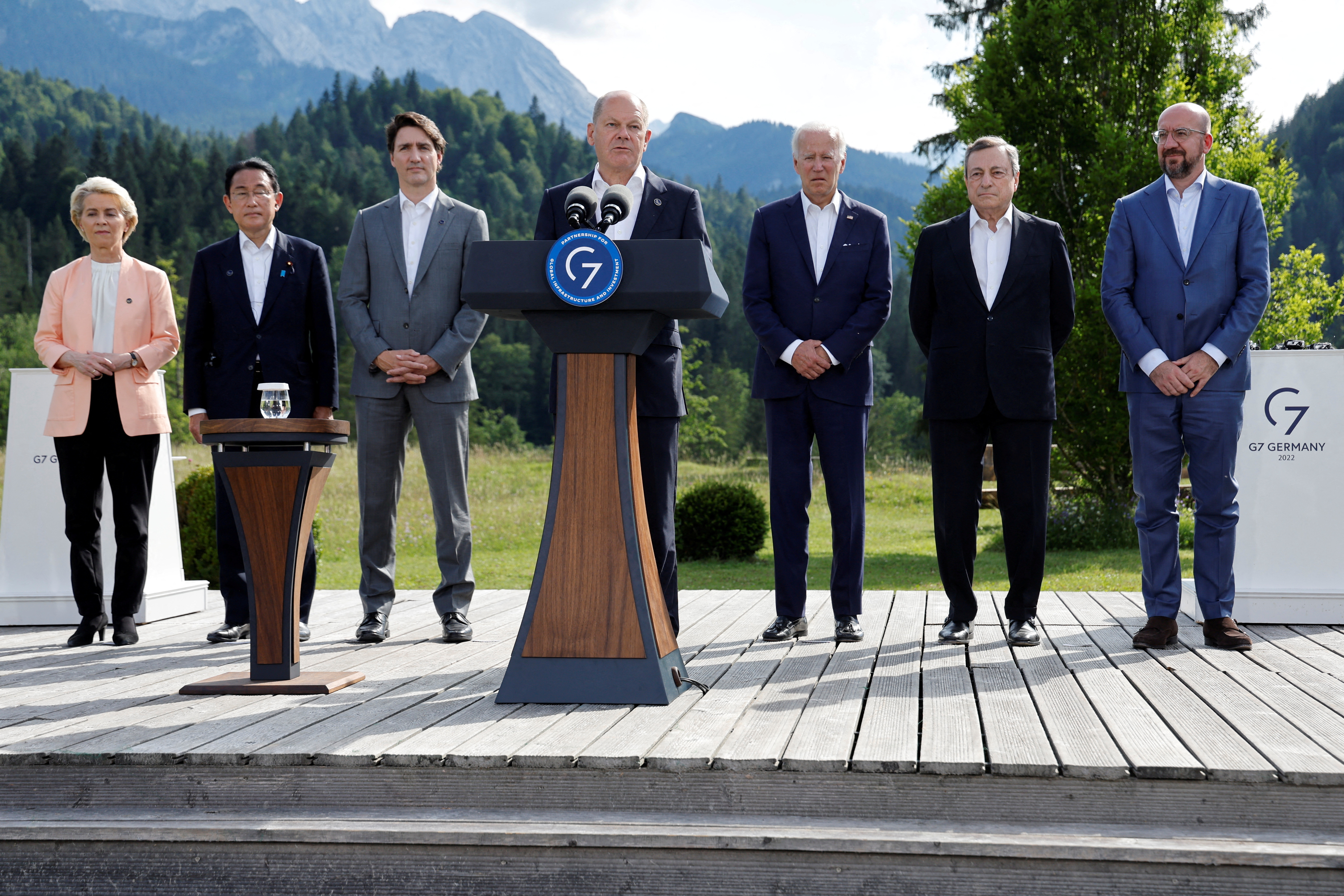 Los líderes del G-7 (Reuters)
