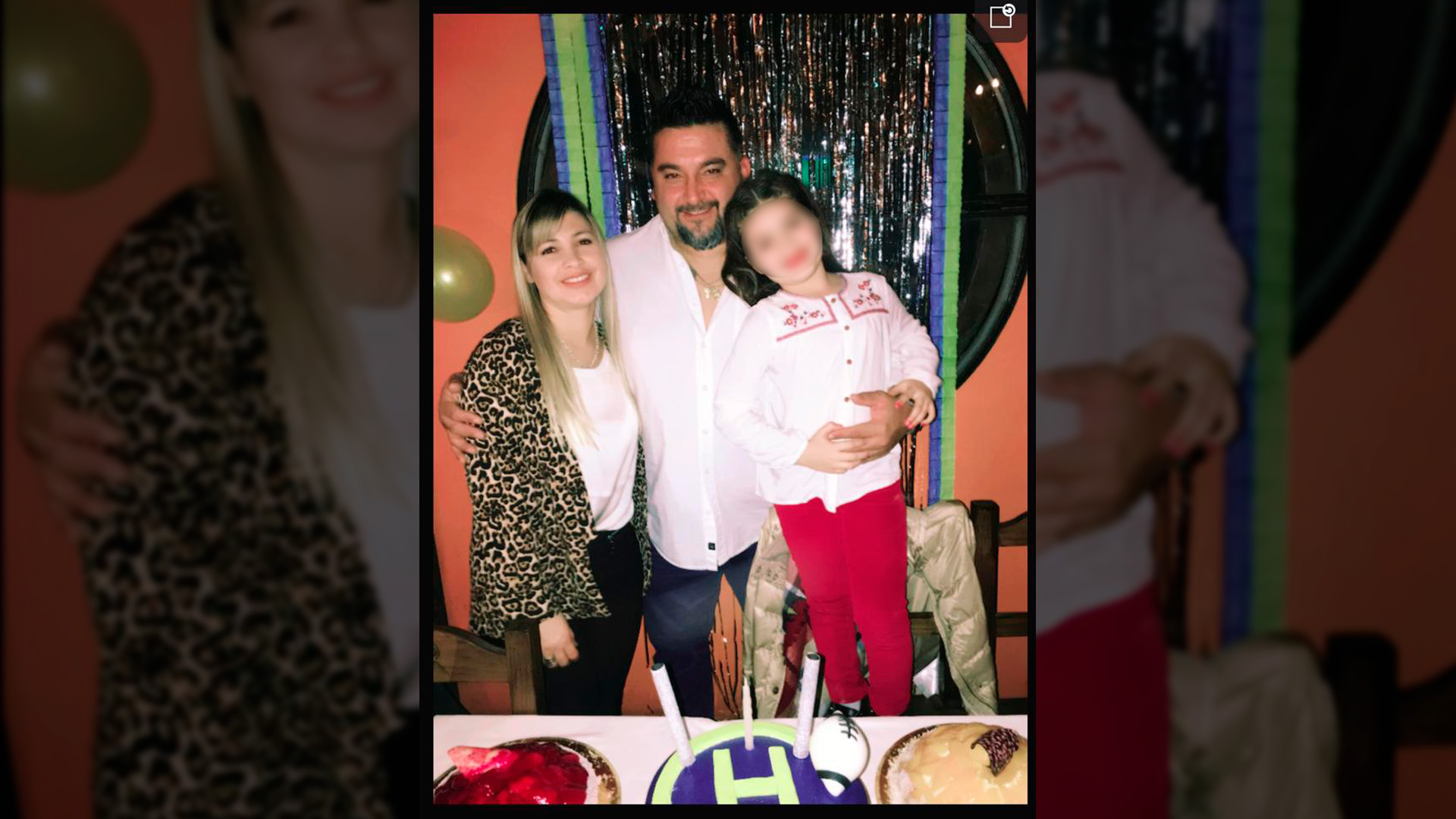 La familia en un festejo