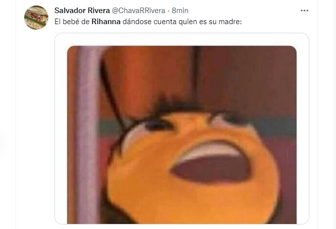 Rihanna is already a mum and people on social media reacted to the news with funny memes (Picture: Twitter / @ChavaRRivera)
