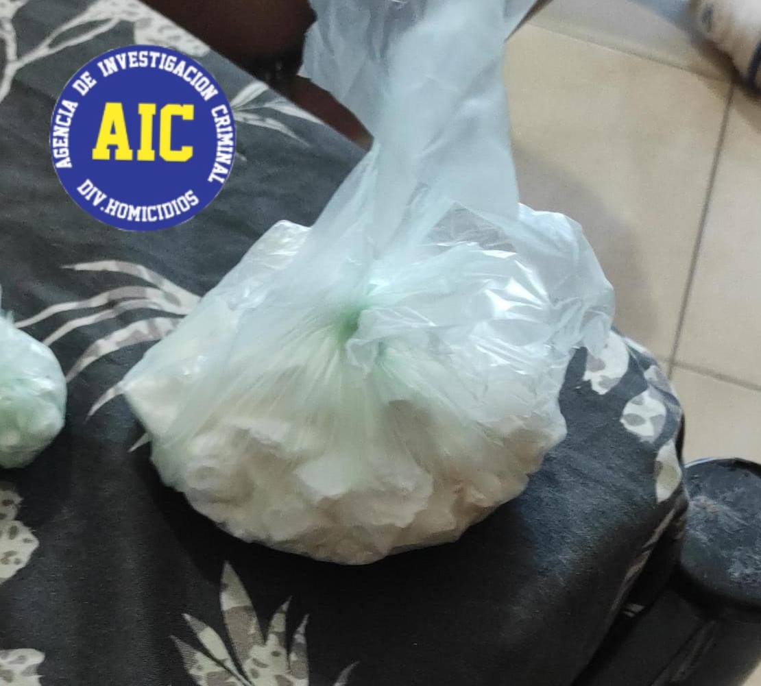 La droga que le encontraron durante el allanamiento