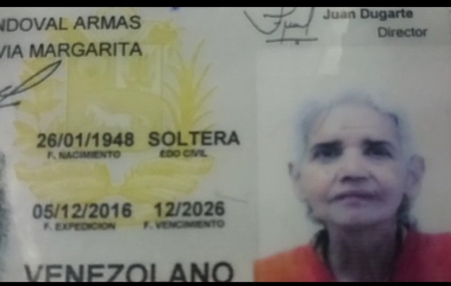 La cédula de la abuela que fue hallada muerta con su hermano por desnutrición, en Caracas 