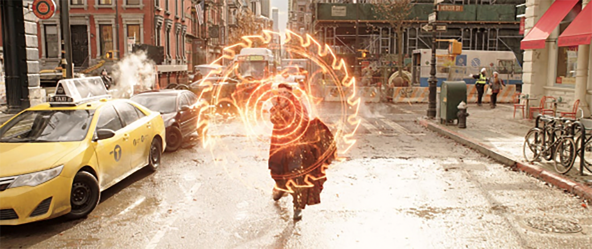 Se recrearon cuatro cuadras de Nueva York en los exteriores de un estudio. (Marvel)