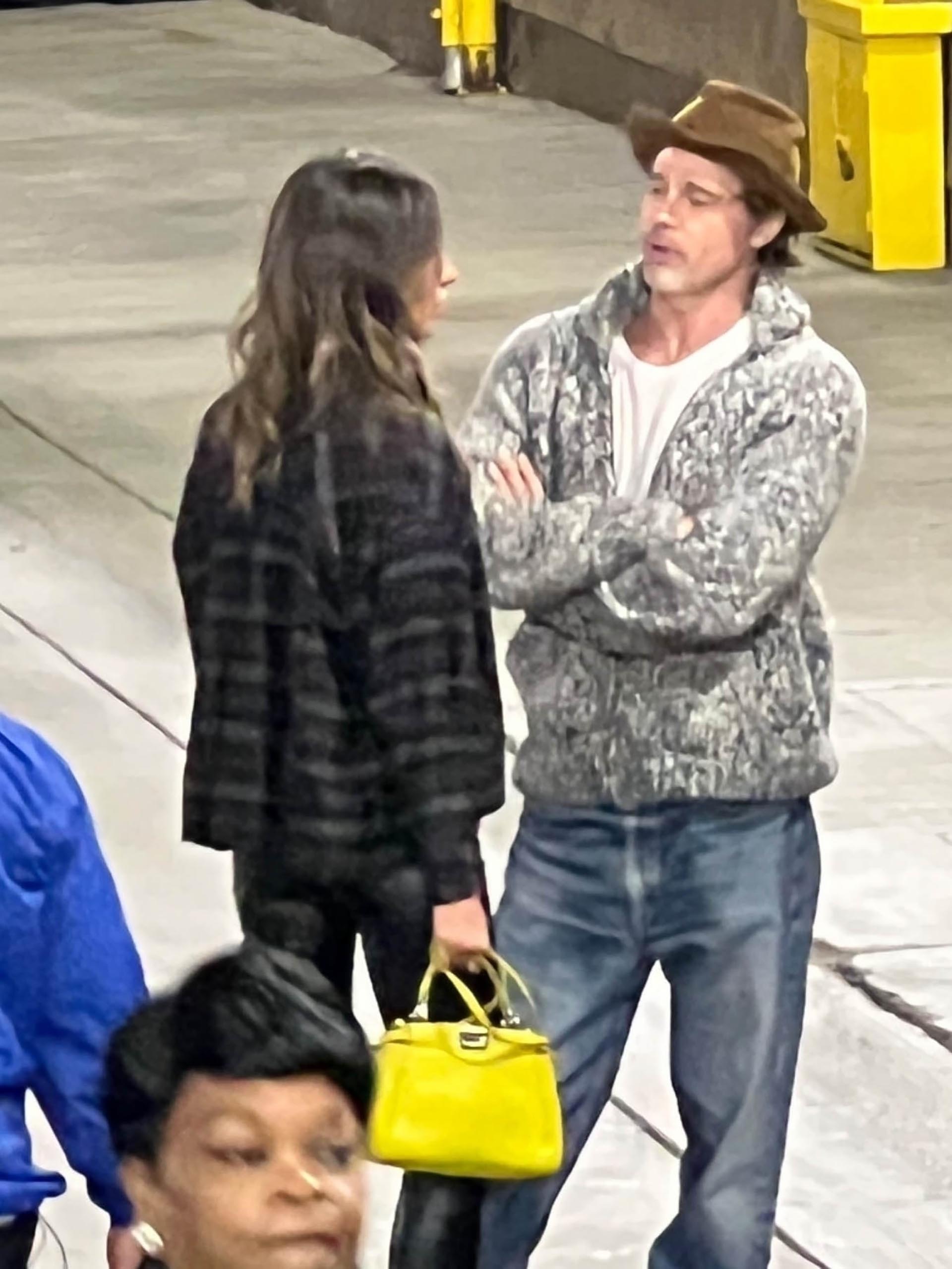 Brad Pitt junto a Inés de Ramón, en Los Ángeles (The Grosby Group)