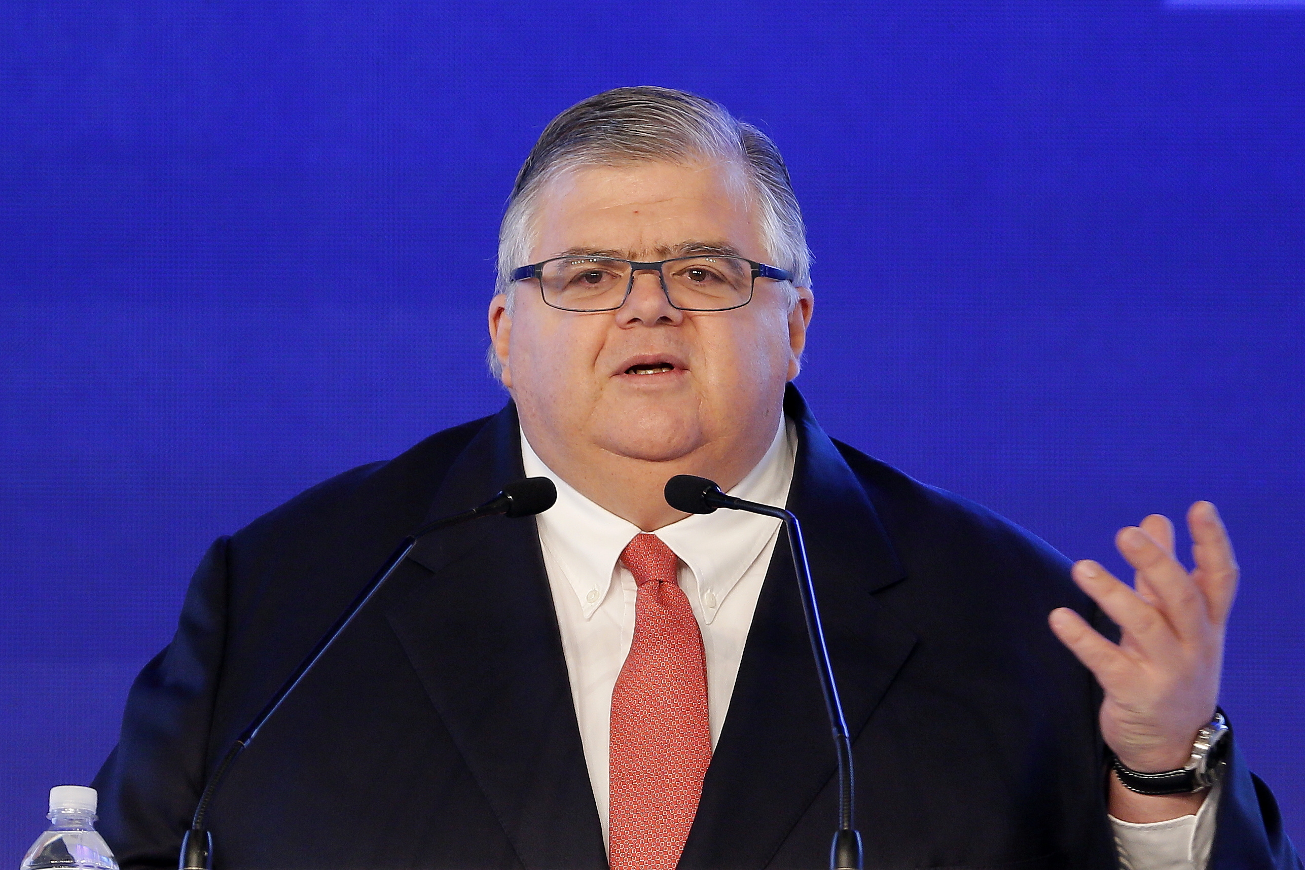Agustín Carstens is currently the general manager of the Banco de Pagos Internacionales, a bank for central banks. EFE/José Méndez