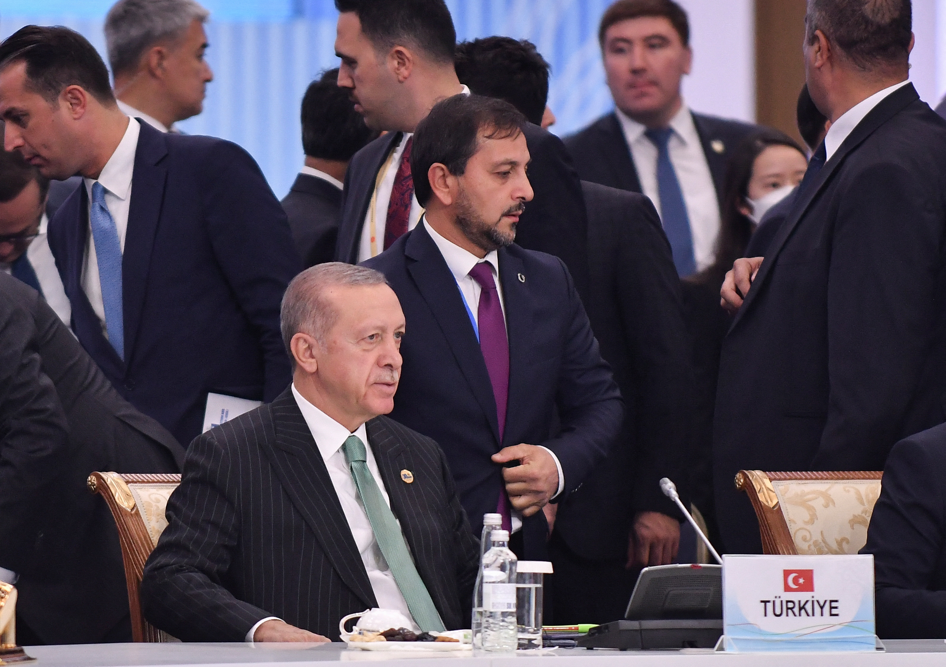 Erdogan während des Gipfels (REUTERS/Turar Kazangapov)