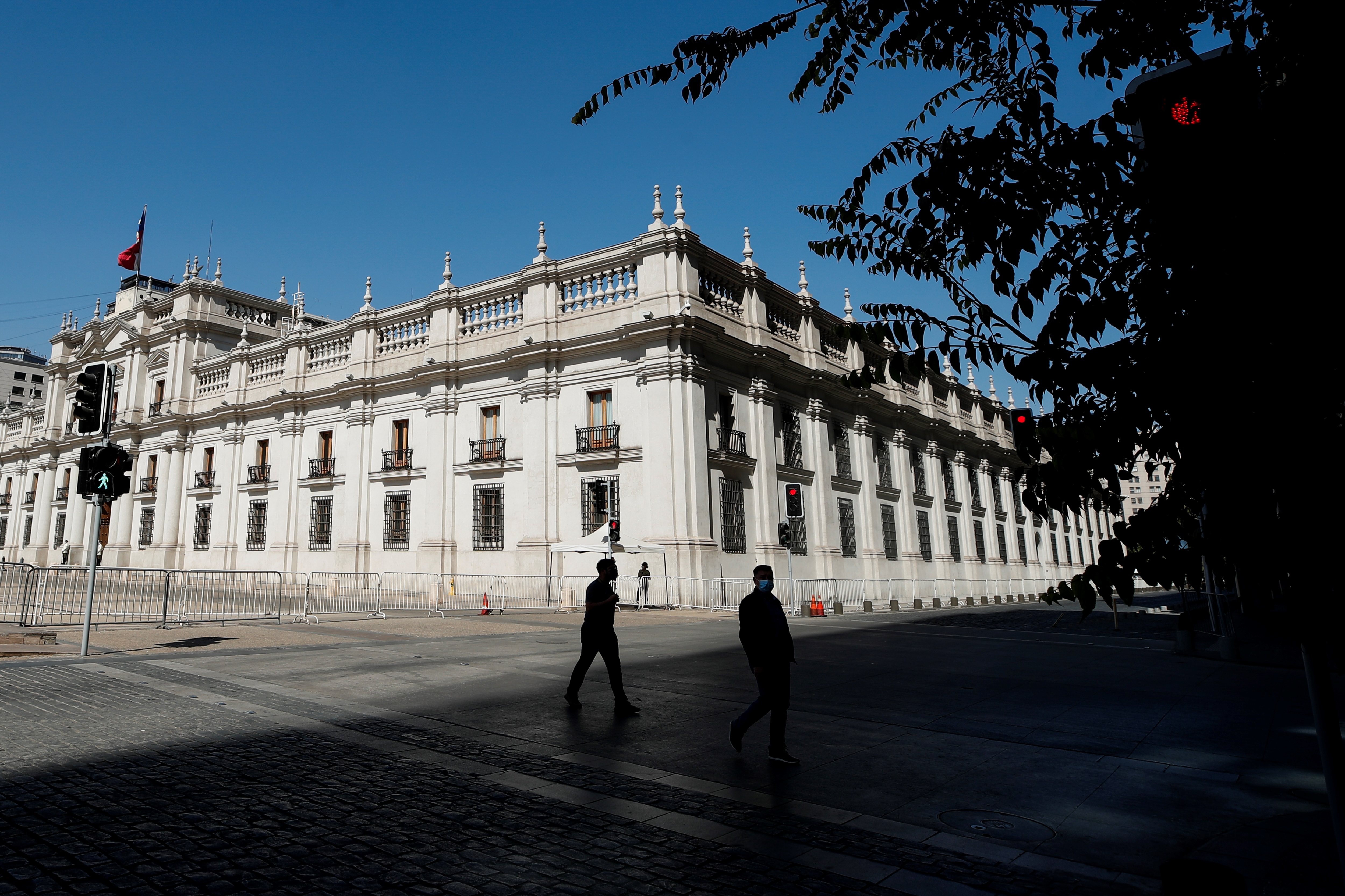 El Palacio de La Moneda, sede del Poder Ejecutivo chileno.
