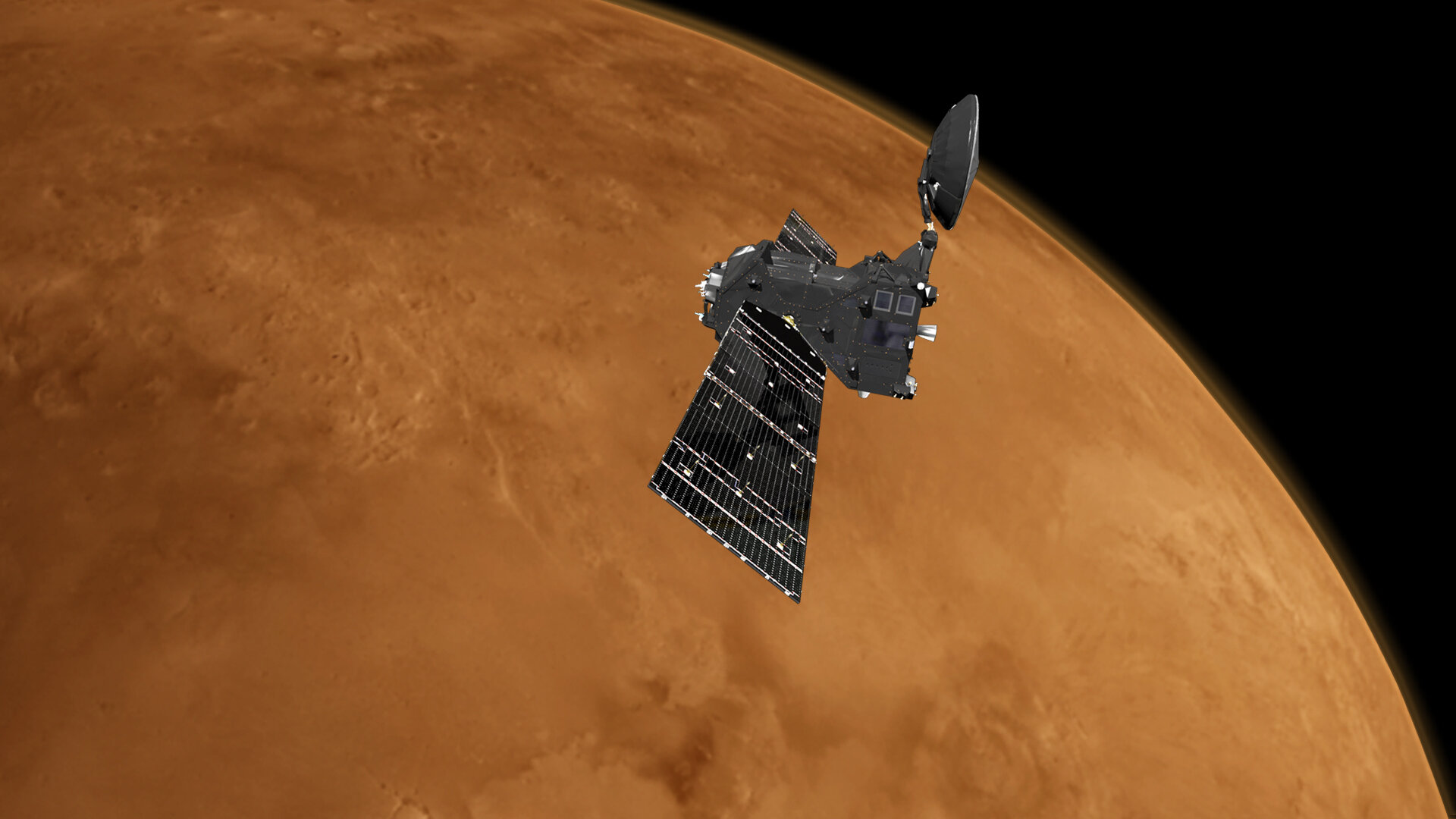 El Trace Gas Orbiter ha estado en la órbita de Marte desde el 2016.