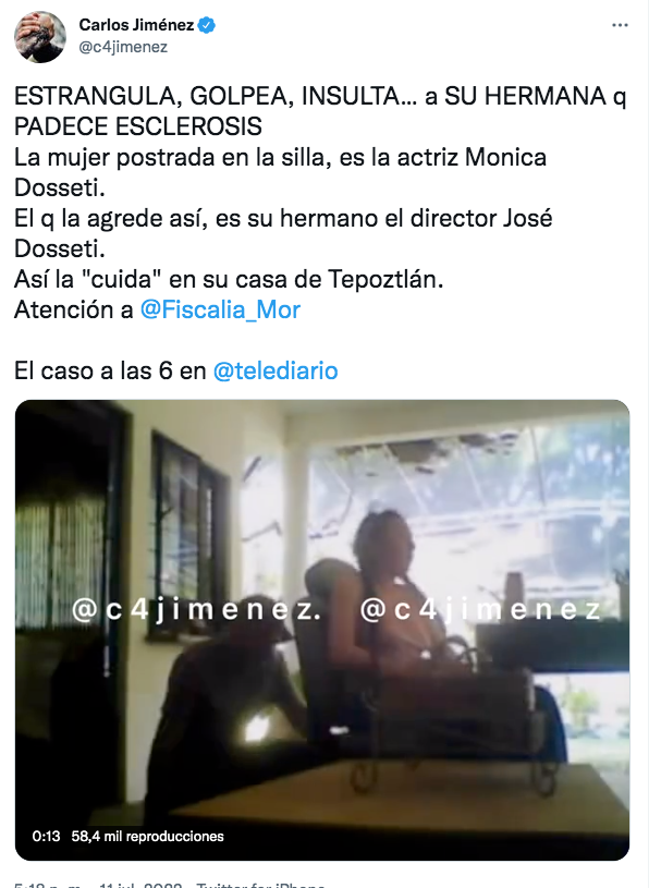 O vídeo foi publicado pelo jornalista red note Carlos Jiménez (Foto: @Twitter @c4jimenez)
