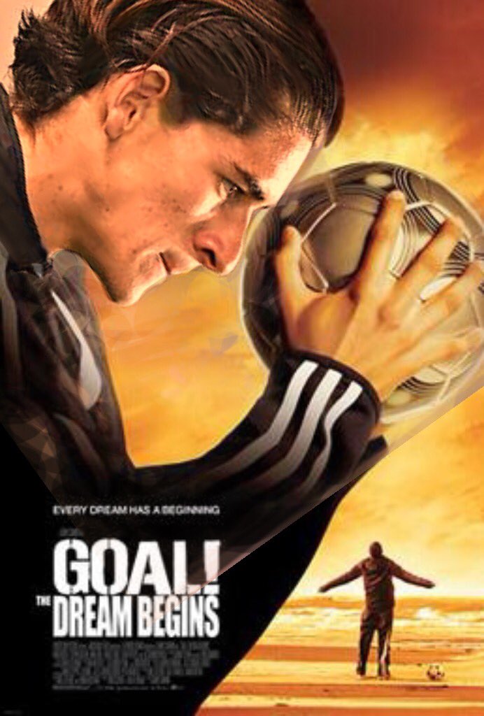 La historia de Santiago Muñoz se asemeja coincidentemente en muchas cosas en lo mostrado en la película de culto Goal. (Twitter/@daniel_velasco5)