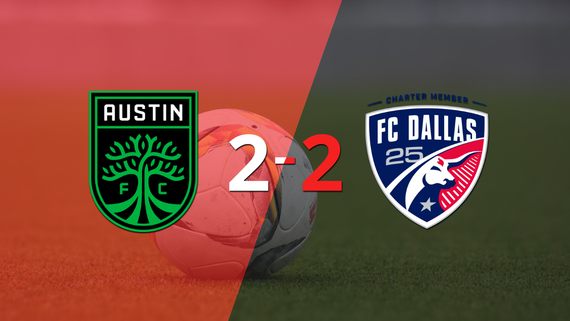 Vibrante 2-2 entre Austin FC y FC Dallas