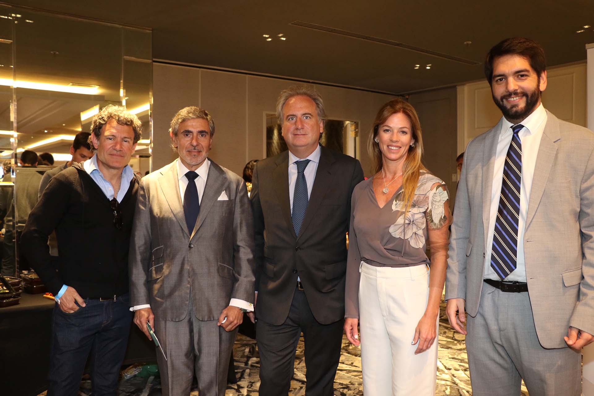 Juan Pablo Llambí Haedo, Damián Pozzoli, Tato Lanusse, Lorena Ponce de León y José Luis Curbelo 