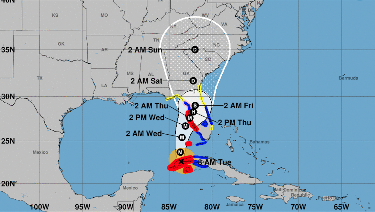 EN VIVO: lo último sobre el huracán Ian y su trayectoria camino a Florida