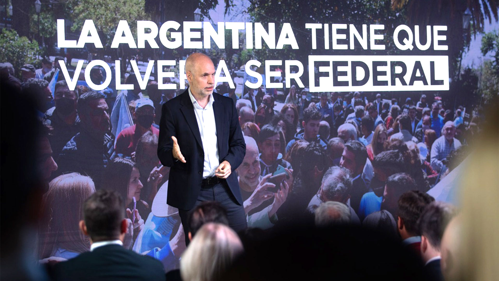 “La Argentina se va a desarrollar sólo si se desarrolla todo su territorio", dijo Horacio Rodríguez Larreta ante 150 referentes del interior