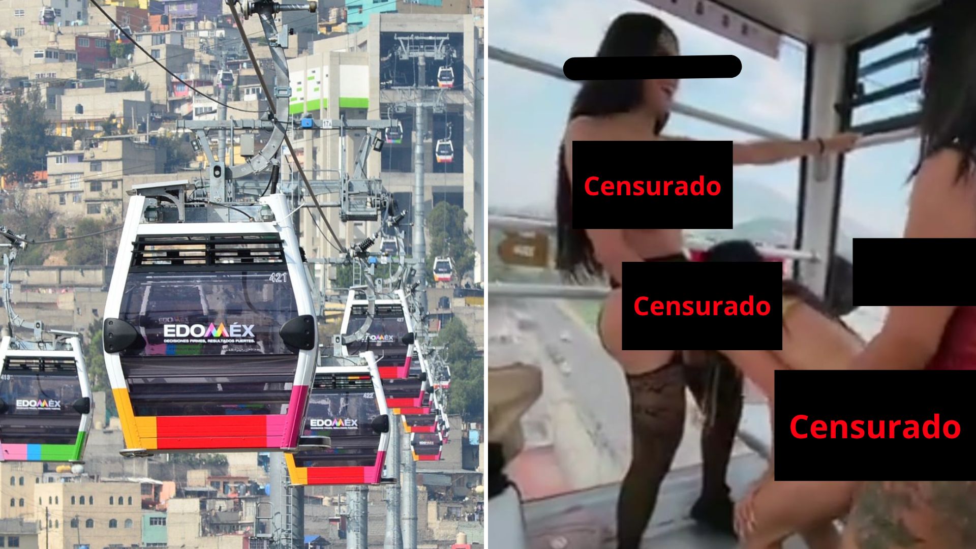 Ahora en el Mexicable: graban video con contenido para adultos en las  cabinas del transporte - Infobae