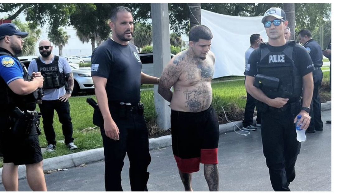Ranier Figueroa detenido en Miami Springs. Foto cortesía policía de Miami Beach