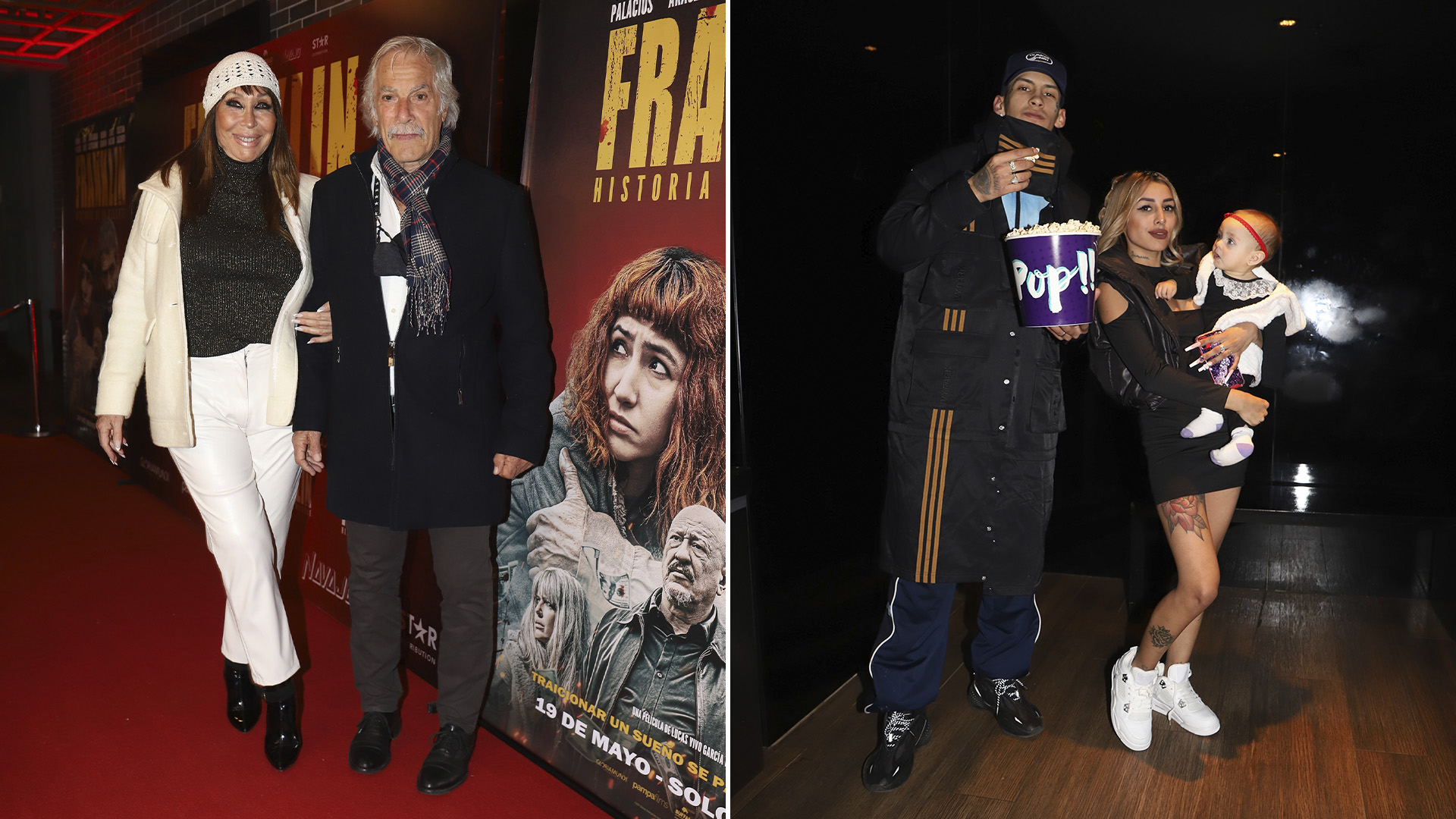 De Moria Casán y Fernando Galmarini a L-Gante con su familia, los famosos disfrutaron el estreno de Franklin: historia de un billete