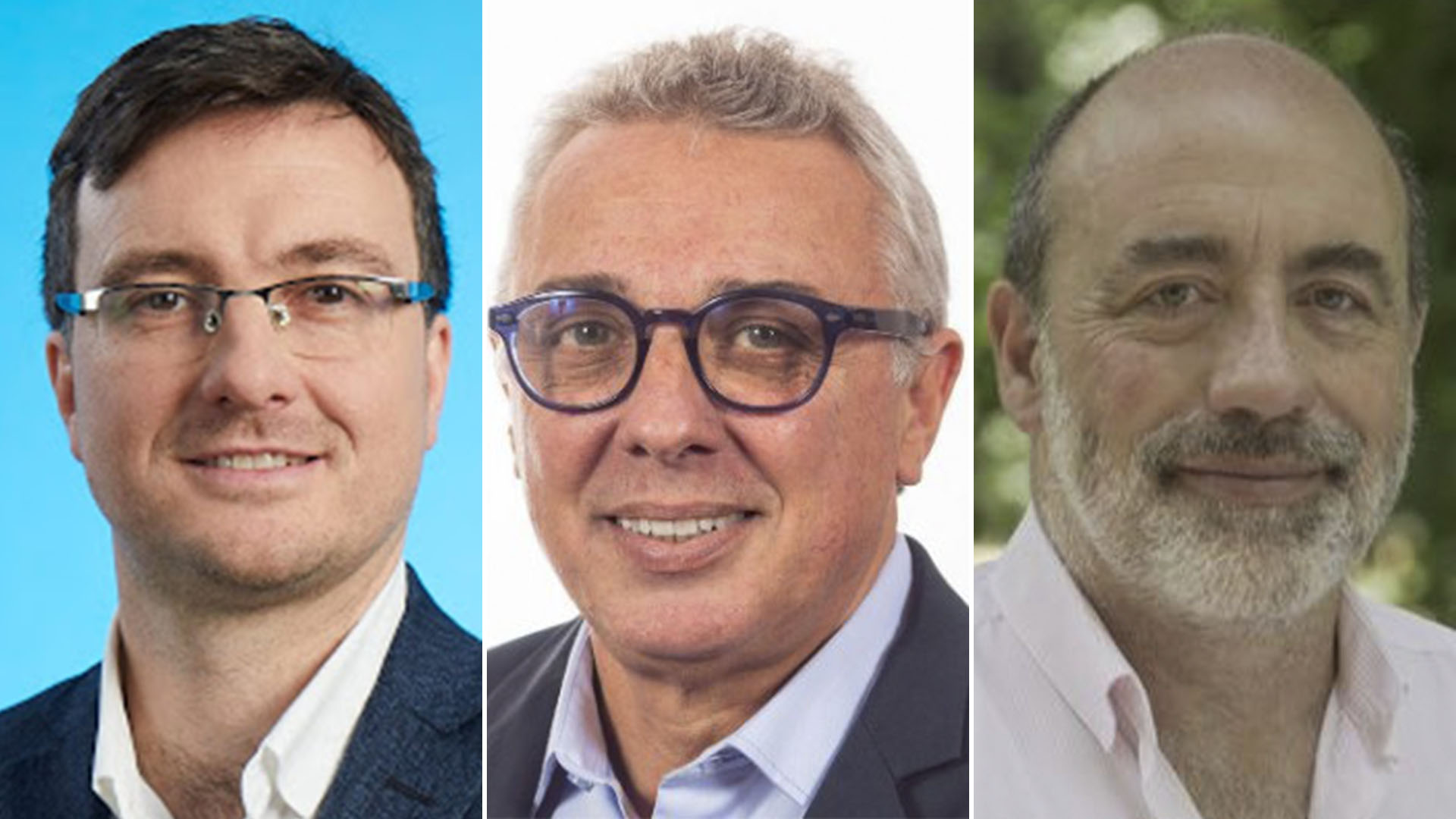 Los tres intendentes del conurbano que publican su sueldo en la Web: Lucas Ghi, de Morón; Julio Zamora, de Tigre; y Ricardo Curutchet, de Marcos Paz.