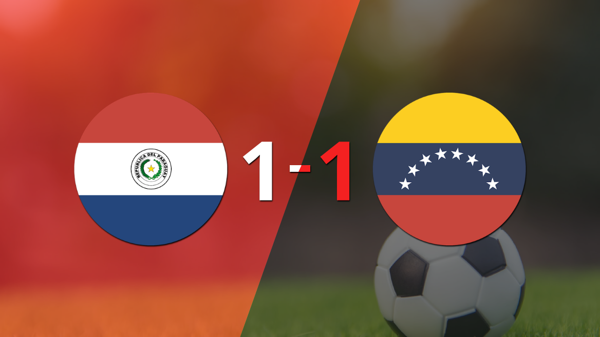 Paraguay y Venezuela se reparten los puntos y empatan 1-1