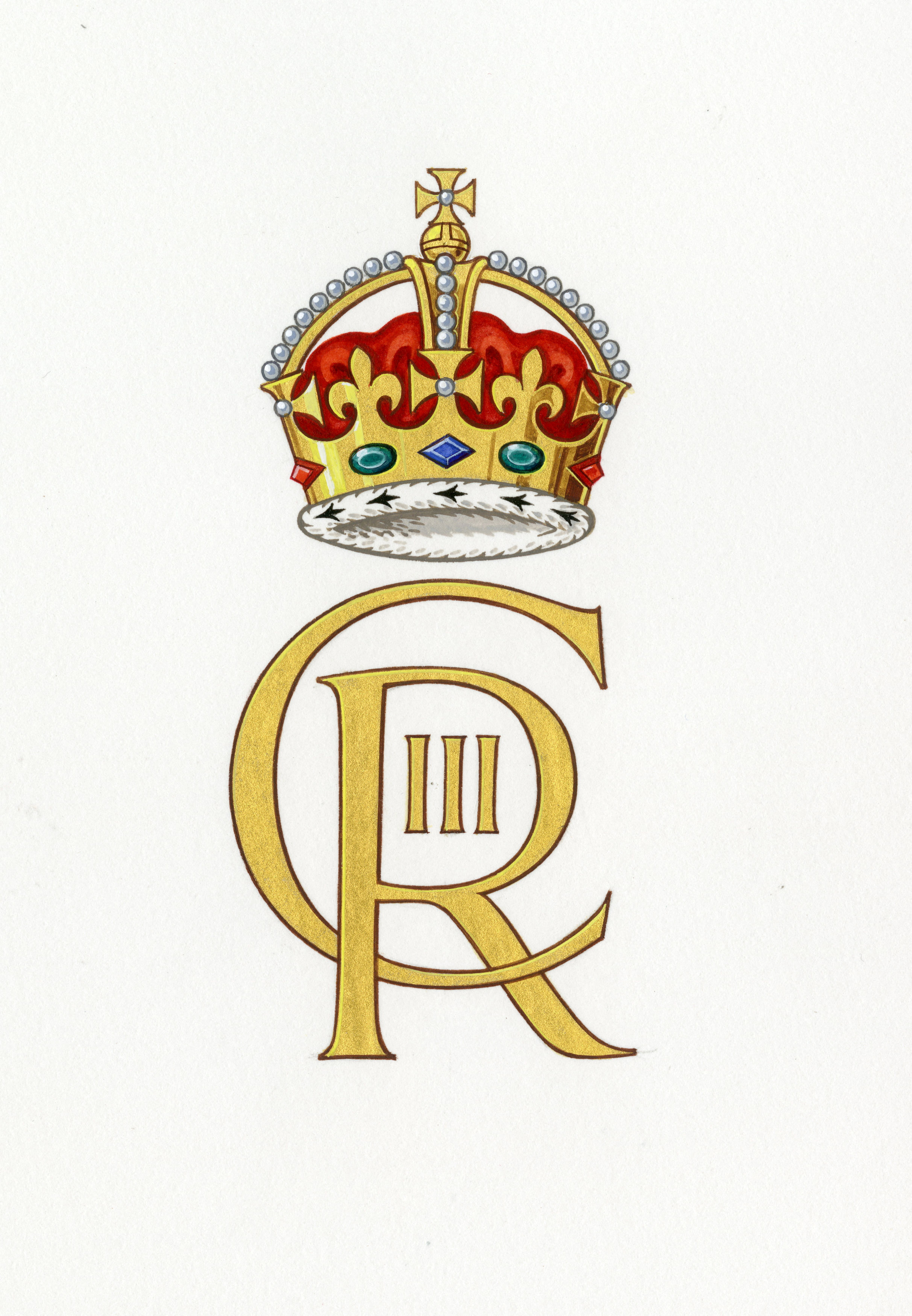 El nuevo monograma se utilizará en toda la Casa Real y en los departamentos gubernamentales (Buckingham Palace/Handout via REUTERS)