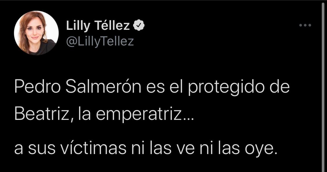 Lilly Téllez indicó que al académico no se le ha puesto ninguna sanción y se ha dejado a un lado las denuncias de las víctimas (Foto: Twitter/@LillyTellez)
