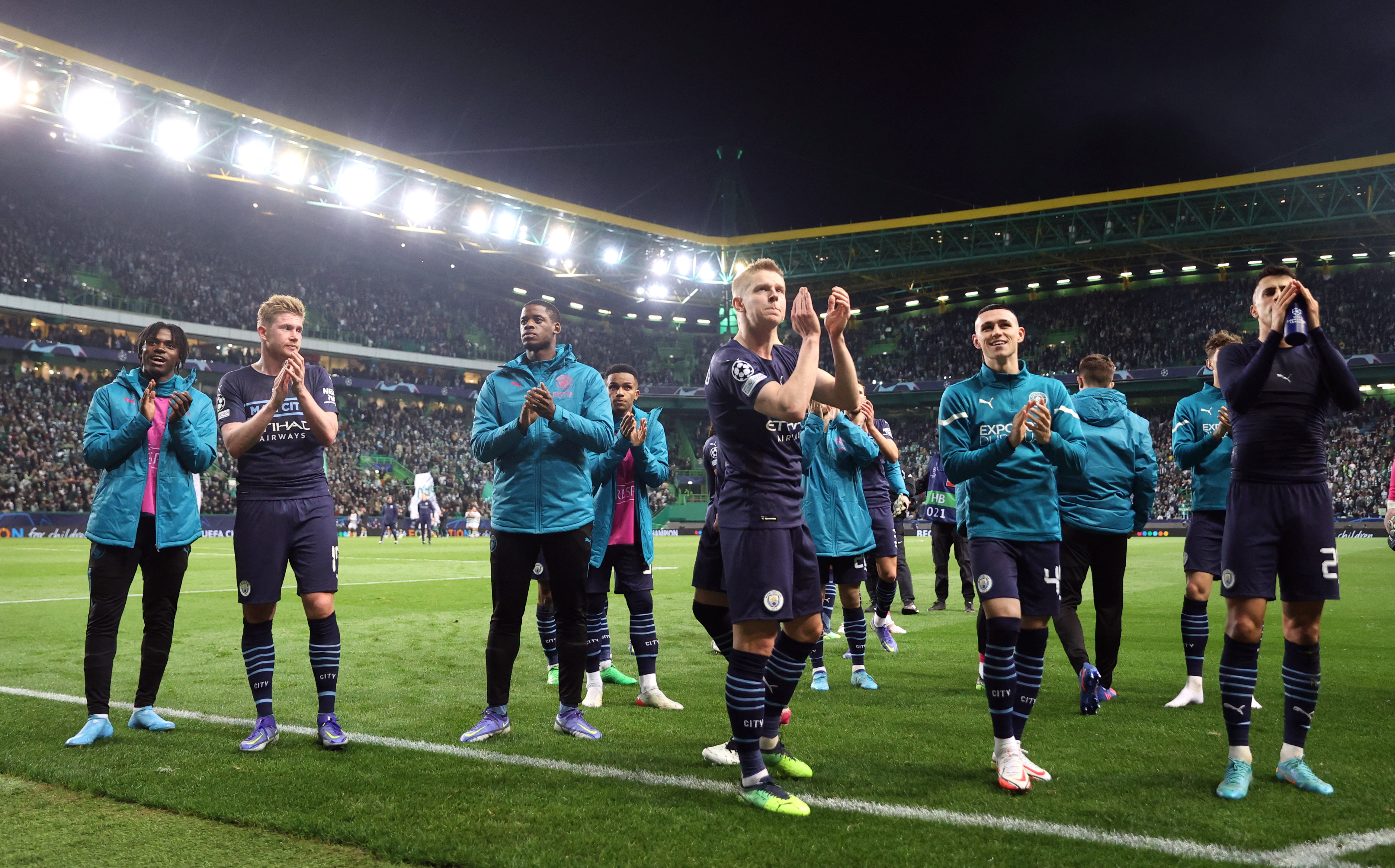 Manchester City dio una gran muestra de fútbol en la goelada a domicilio ante el Sporting Lisboa (Reuters/Carl Recine)