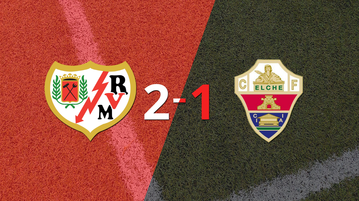 Elche cayó 2-1 en su visita a Rayo Vallecano